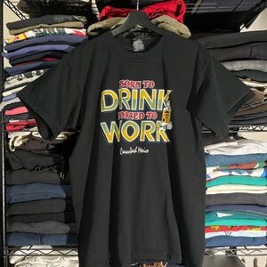 Caribbean Black Tee with Colorful Graphic